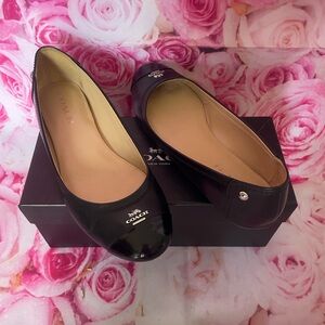 Coach leather flats